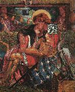 Dante Gabriel Rossetti The Wedding of Saint George and Princess Sabra oil painting on canvas